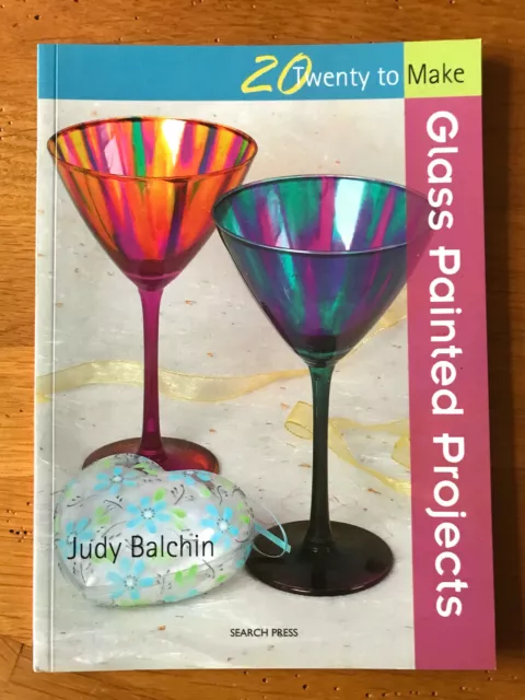 20 to Make Glass Painted Projects Book - Search Press - Judy Balchin