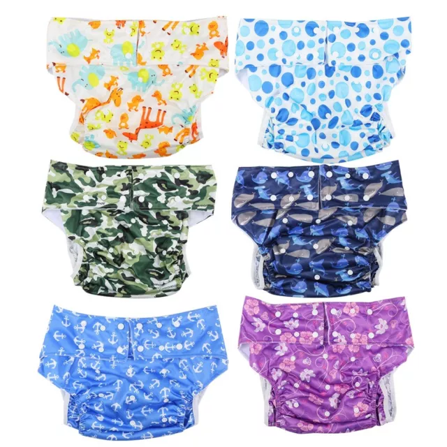 Teen / Adult Washable Reusable Incontinence Aids Cloth Diaper Pants Nappy Briefs