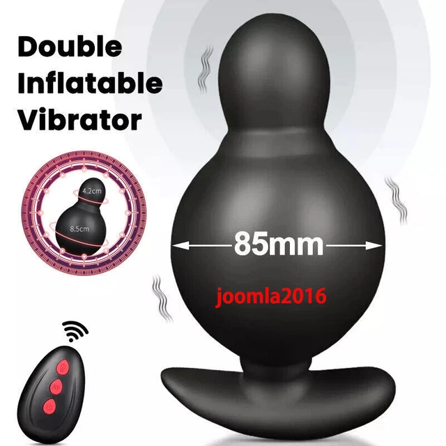 INFLATABLE-ADULT-WEARABLE-VIBRATOR-PROSTATE-MASSAGER-ANAL-BUTT-PLUG-G-SPOT-DILDO  EUR 59,99