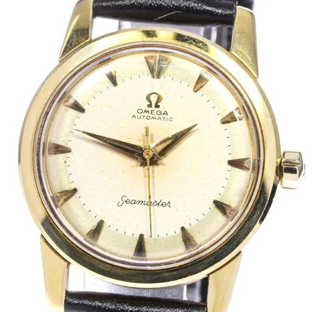 OMEGA Seamaster 18K Yellow Gold Cal.501 gold Dial Automatic Men's Watch_735185