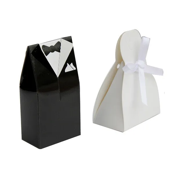 Bulk Lot x 100 pcs Bride Groom Wedding Bridal Favour Bomboniere Candy Boxes Gift