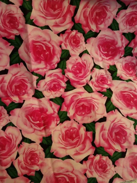 fabric ROSES 1yd xWOF 100% quilting cotton Blank Textiles #3856