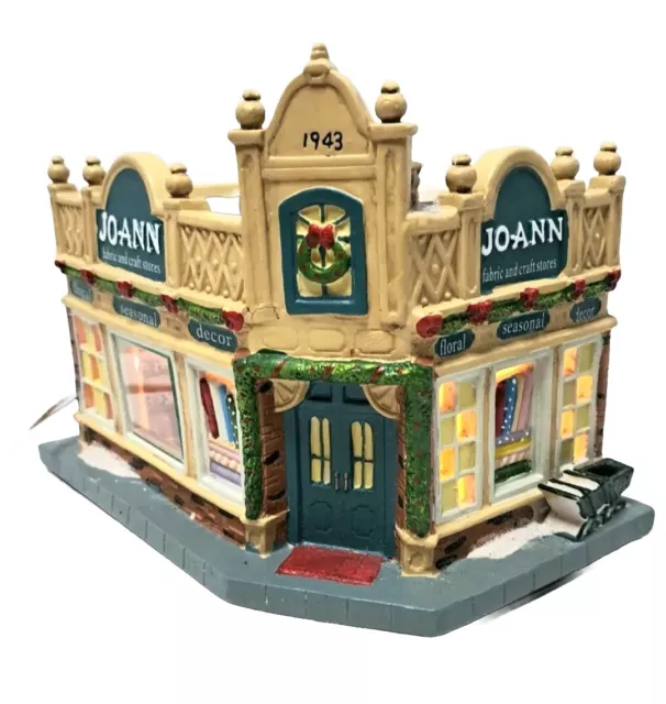 Christmas Village Jo-Ann Joann Fabric Store Building 2011 Holiday Inspirations