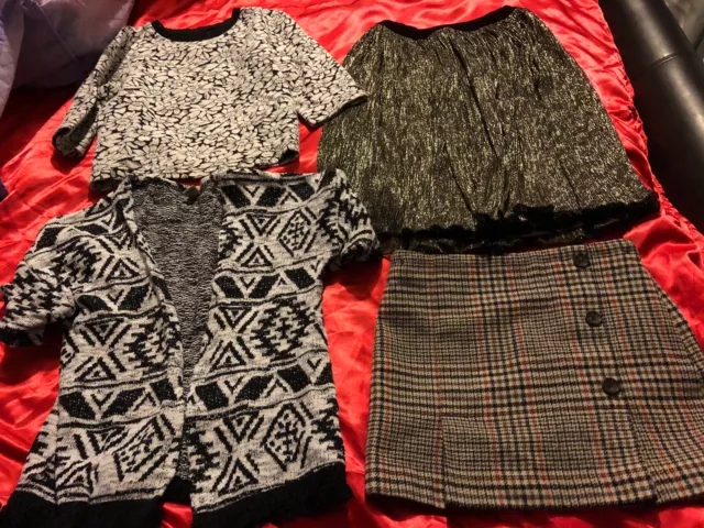 Pacchetto Abbigliamento Enorme Ragazza Età 8/9 Zara River Island George Ecc. Gonna Joggers Top