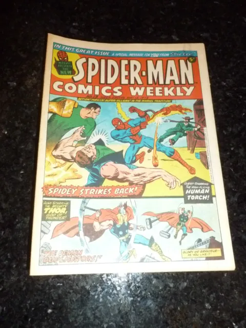 SPIDER-MAN Comics Weekly - No 13 - Date 12/05/1973 - UK Paper Comic