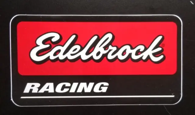 8.25" x 4.25" Edelbrock Racing Decal