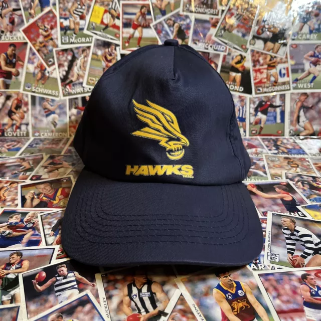 Vintage AFL Hawthorn Hawks Hat Cap 90s Footy