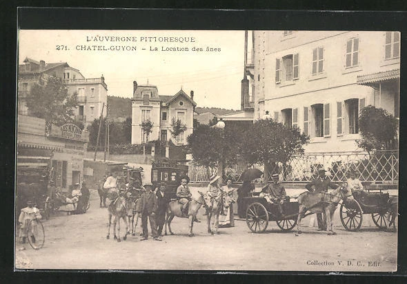 CPA Châtel-Guyon, The Donkey Rental