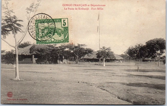 CONGO Francais - le poste de Krebenje fort sibut.
