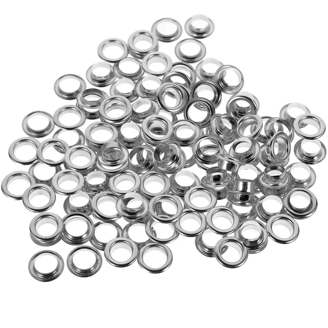 50 juegos de agujeros anillos metálicos zapato - agujero - ojales ojal tela Öundett kit Ezeletts