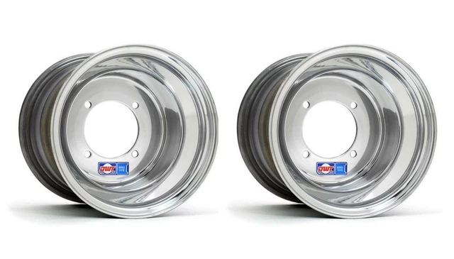 DWT Polished Rear Wheels 8" 8x8 4/115 Yamaha Raptor 700 660 250 YFZ450 Banshee