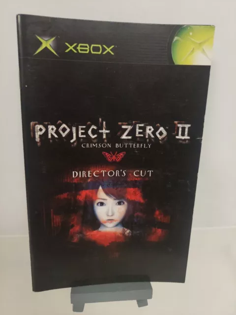 Project Zero Ii Crimson Butterfly Director's Cut Original Xbox Game Manual Only