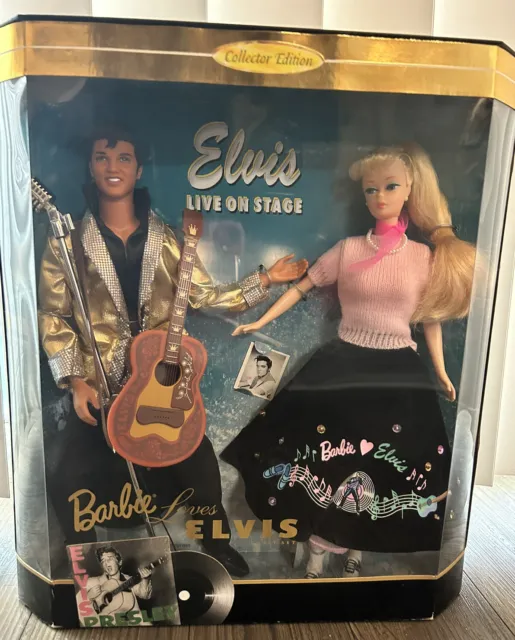 Barbie Loves Elvis Gift Set #17450 Collector Edition Doll 1996 Mattel