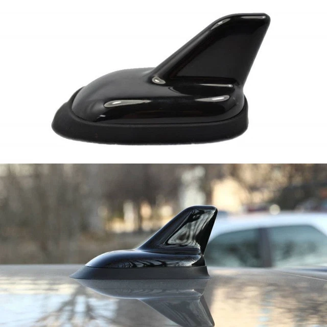 1xShark Fin Style Car Roof Antenna Cover Aerial ABS Dummy Decor Universal Black