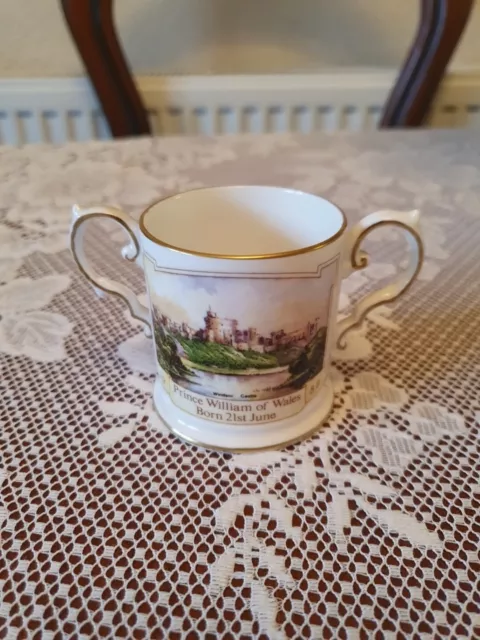 Miniature Aynsley Mug - The Birth Of Prince William Of Wales 1982