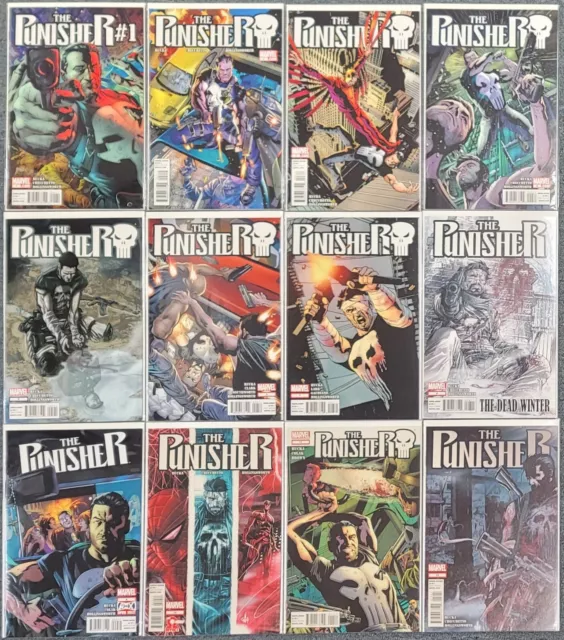The Punisher #1-16 Marvel Comics 2011 Complete Set! VF-NM 8.0-9.0 or Better!