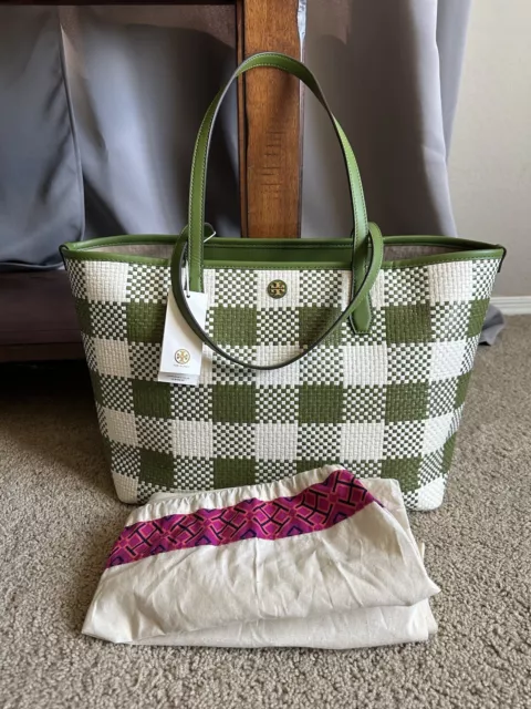 TORY BURCH Blake Straw Tote NWT