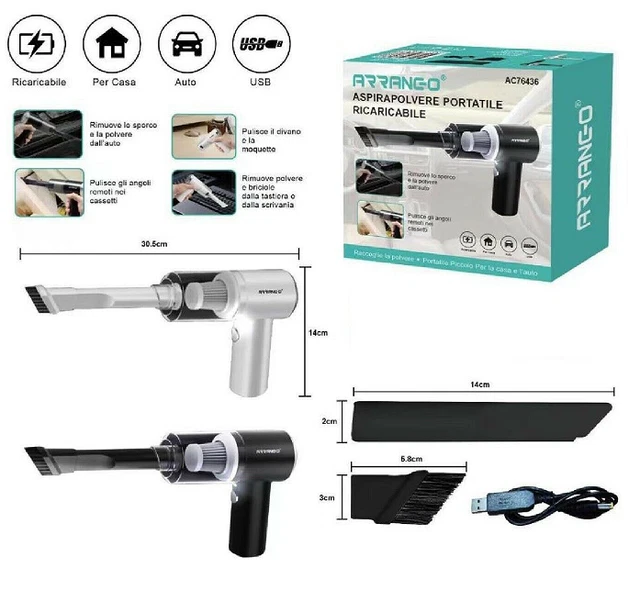 ASPIRAPOLVERE SENZA FILI 120W Wireless Ricaricabile Design Moderno Oupo FH- 268 EUR 24,90 - IT