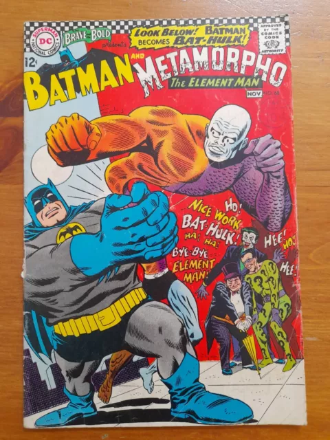 Brave and the Bold #68 Nov 1966 VGC- 3.5 Batman and Metamorpho