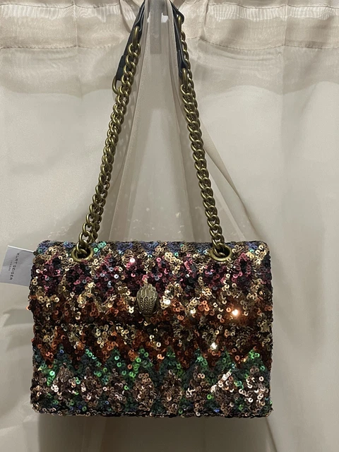 KURT GEIGER LONDON Kensington Sequin Chain Strap Bag Multi Color