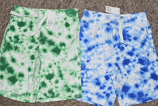 E5 NWT 5T BABY GAP Set of 2 Playtime Favorites Tie Dye Pull On Shorts w/Pockets