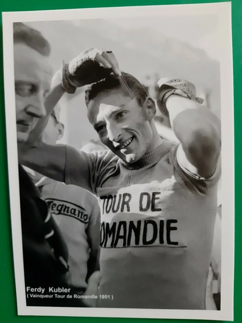 Photo Cyclisme Ferdinand Kübler – Tour De France 1950 – Format 17x12 Cm – Collection L'Équipe