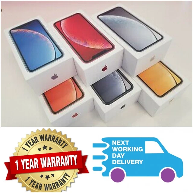 NEW RESEALED APPLE iPhone XR 64GB 128GB 256GB Unlocked Smartphone