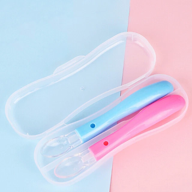 Baby portable tableware box storage plastic spoon fork travel transparentH-il