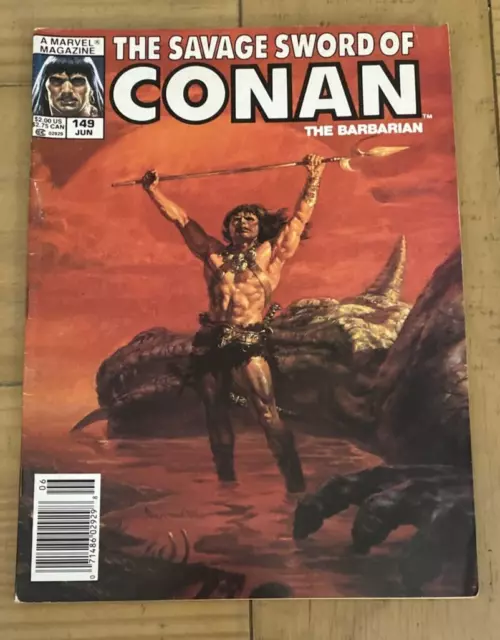 The Savage Sword Of Conan The Barbarian #149 Jun Vintage Marvel Magazine