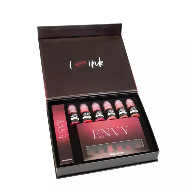 Tina Davies 💋 Ink Envy Lip Collection Perma blend Permanent Makeup Pigment Set