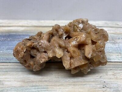 Beautiful Orange ARAGONITE Crystal Cluster 300 Grams Mineral Specimen