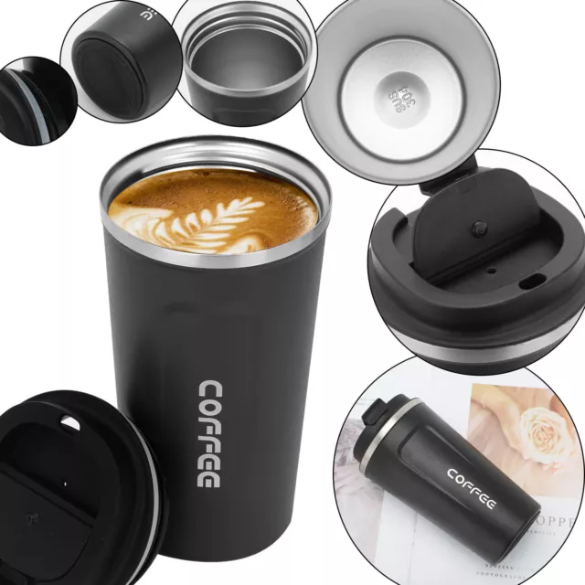 Vacuum Leakproof Insulated Coffee Mug Cup Travel Thermal Stainless Steel Flask