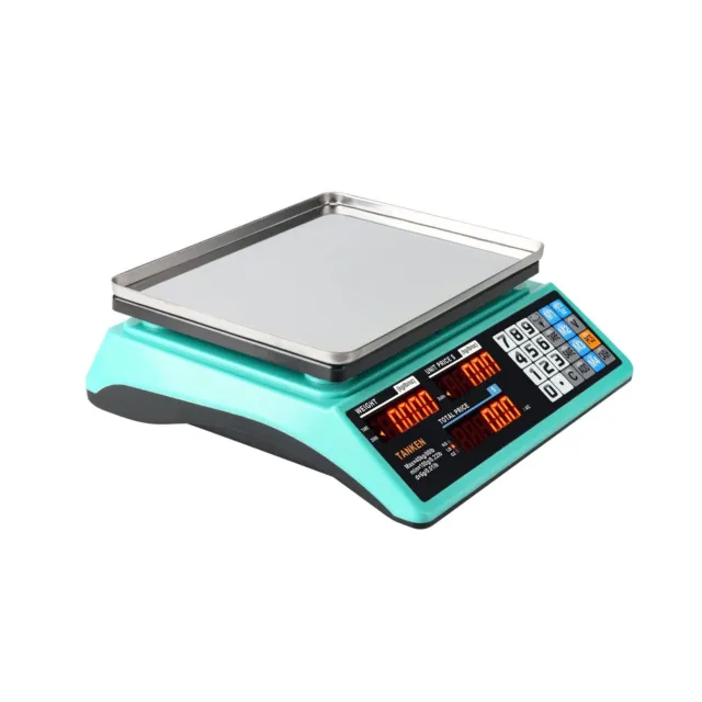 Price Computing Scale, Digital Food Commercial Scale, 88lb/40kg Electronic Co...