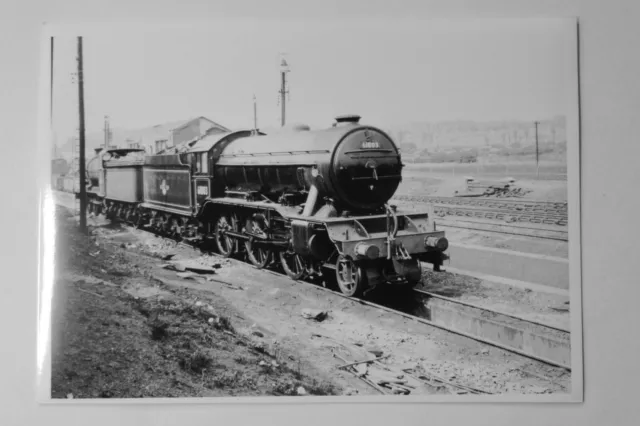 RYXL052 - Railway Steam LNER Locomotive 61803 DONCASTER YARD Real Photo 7" x 5"