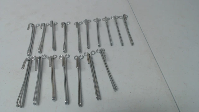 4" Slip-on Drapery Pins Hooks for Traverse Rod 17 CT.  1/2" drop