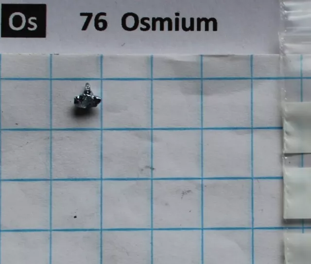 Osmium Metall Kristall 99,999% #19 0,25 gramm Metal Element 76