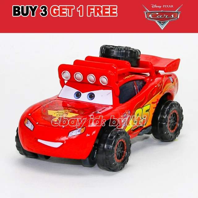 MATTEL DISNEY PIXAR Cars OFF-Road Lightning McQueen 1:55 Diecast Car ...