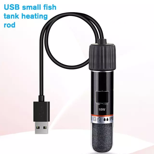 10W Mini Aquarium Fish Tank Heater USB Heating Rod Thermostat Heater Submersibl/