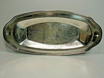 Vintage Viking Plate EP Copper Silver Plate Oval Serving Tray
