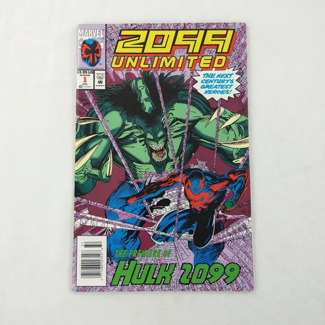 2099 Unlimited #1 Low Print Newsstand Hulk Spider-Man (1993 Marvel Comics)