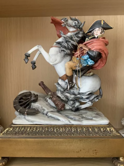 Capodimonte Figurine Of Napoleon On Stand Tyche Bruno