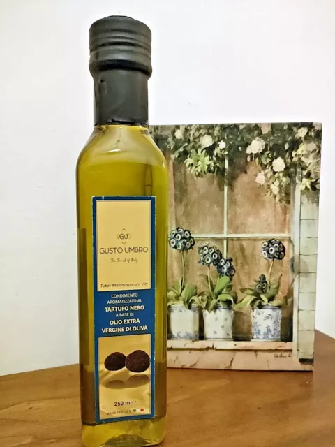 Condimento d'OLIO EXTRAVERGINE OLIVA Aromatizzato al TARTUFO NERO ESTIVO 250 ml