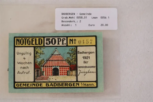 Germany Bad Bergen - 50 Pfennig 1921 B38 #67