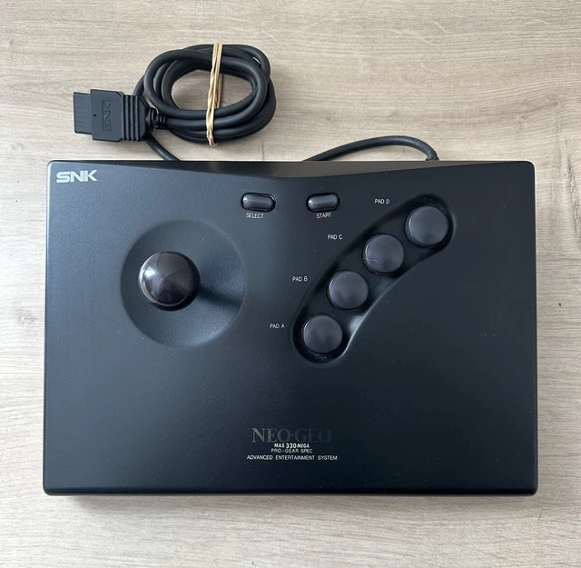Joystick Neo Geo AES SNK Original - Import Japon, Testé OK, Câble 3m