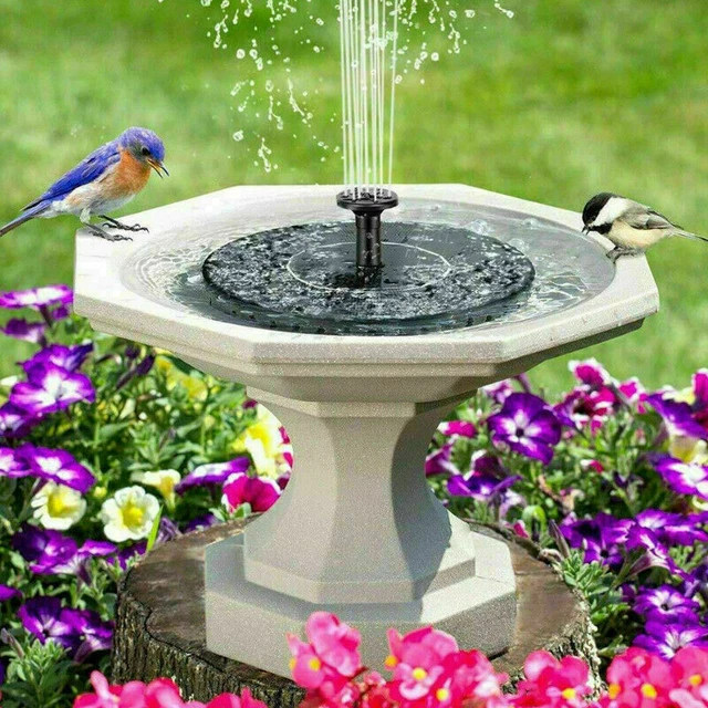UK SOLAR POWERED Water Feature Pump Floating Garden Pool Pond Bird Bath