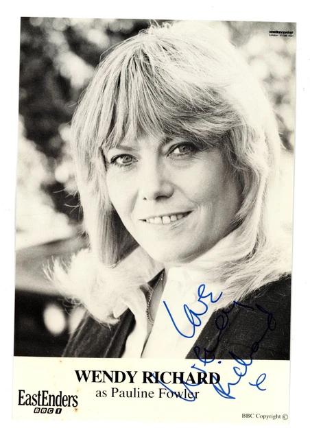 Eastenders Wendy Richard autograph original hand signed photograph Pauline #23