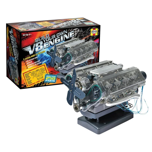 BUILDYOUROWN V8 ENGINE Model Kit, Working Model with Moving Parts
