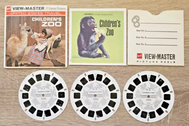 PLUTO VIEWMASTER REELS 1970's SET NB529 E LARGE BOOKLET NEAR MINT