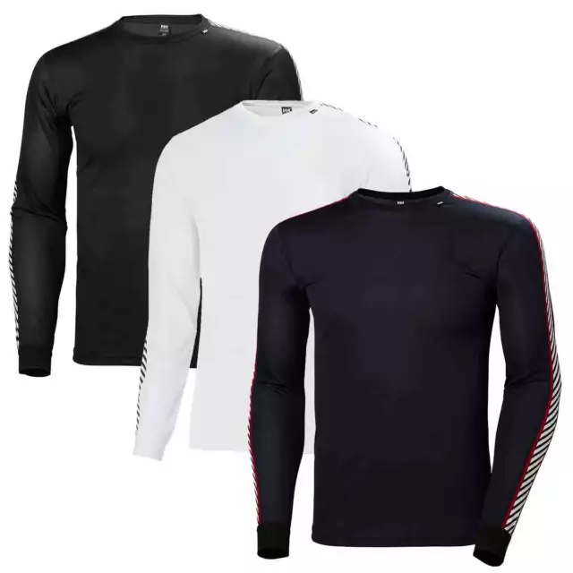 Helly Hansen Mens Lifa Stripe Long Sleeve Crew Base Layer