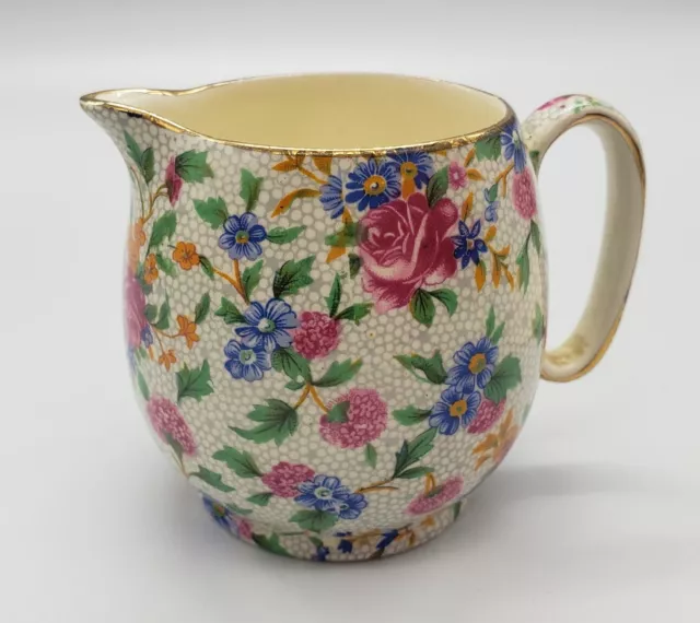 Vintage Chintz Royal Winton Grimwades Old Cottage Creamer 3" **